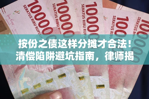 北京按份之债这样分摊才合法！清偿陷阱避坑指南，律师揭秘关键条款