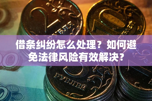 北京借条纠纷怎么处理？如何避免法律风险有效解决？