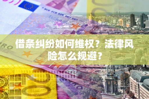 北京借条纠纷如何维权？法律风险怎么规避？