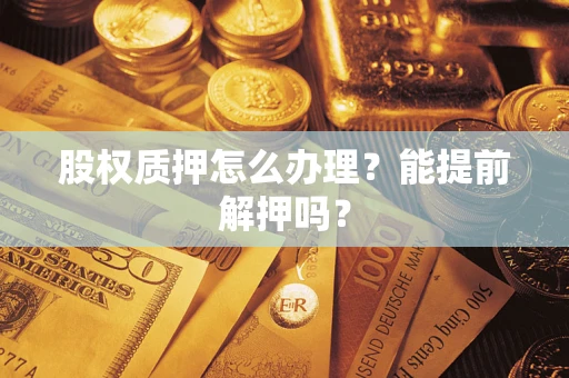 北京股权质押怎么办理？能提前解押吗？