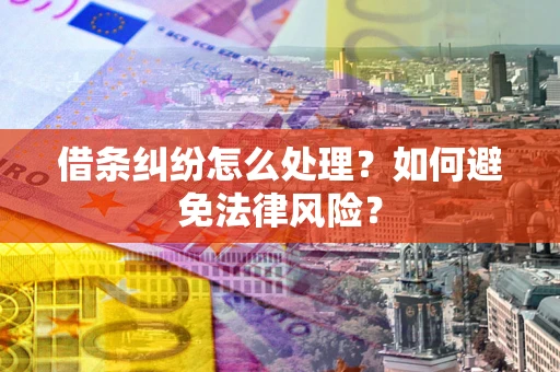 北京借条纠纷怎么处理？如何避免法律风险？
